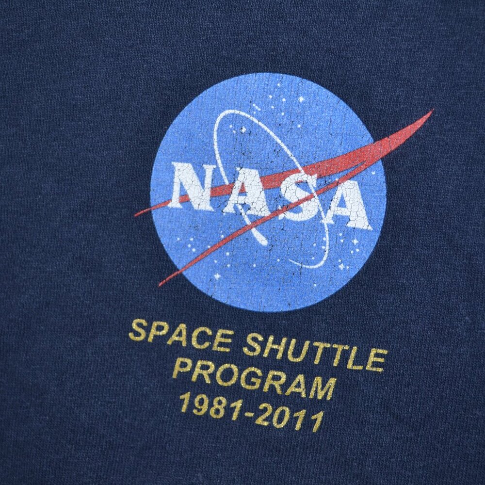 Nasa Space Shuttle Program Double Graphic Tee 198… - image 5